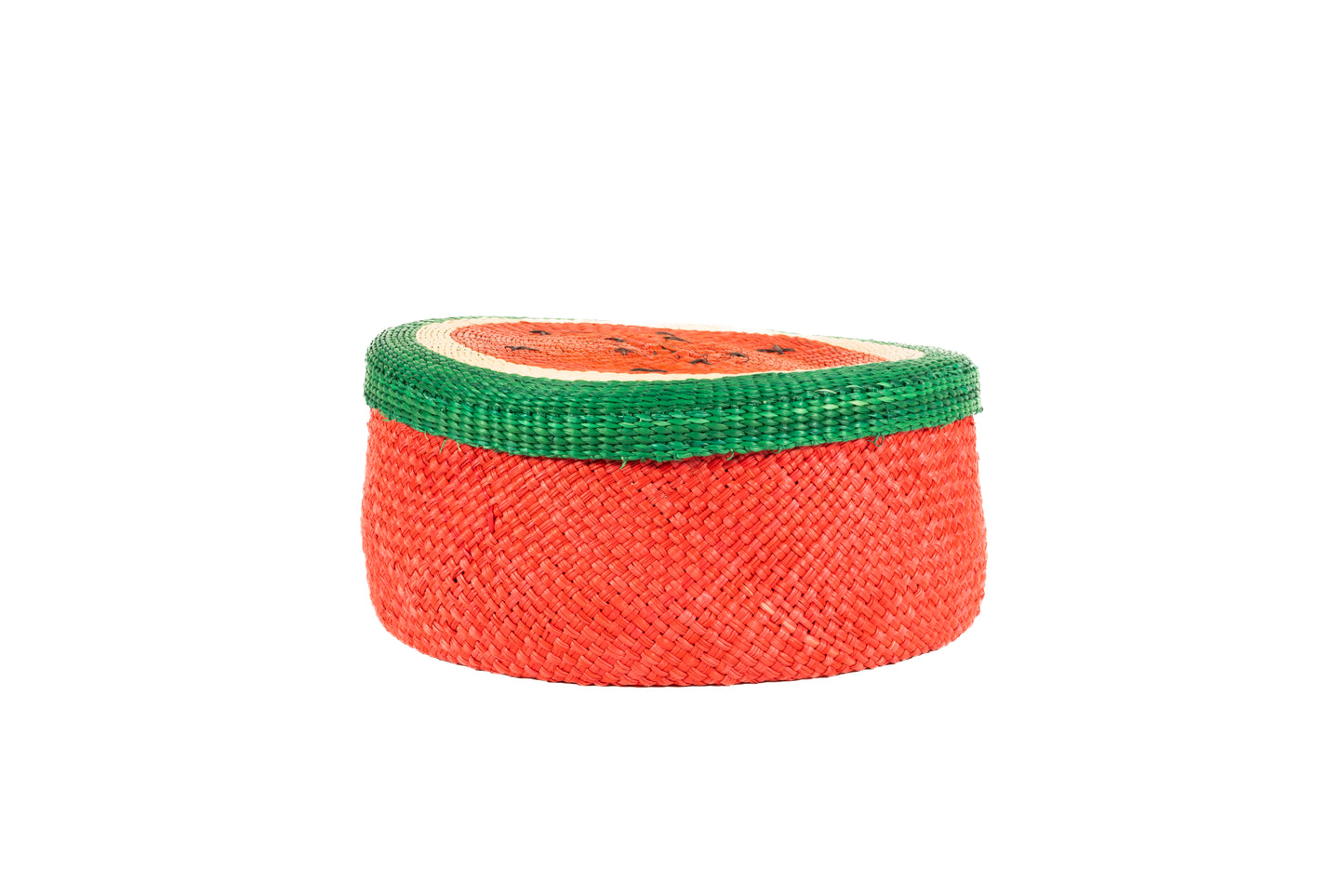 Iraca Palm Bread or Tortilla Basket with Lid