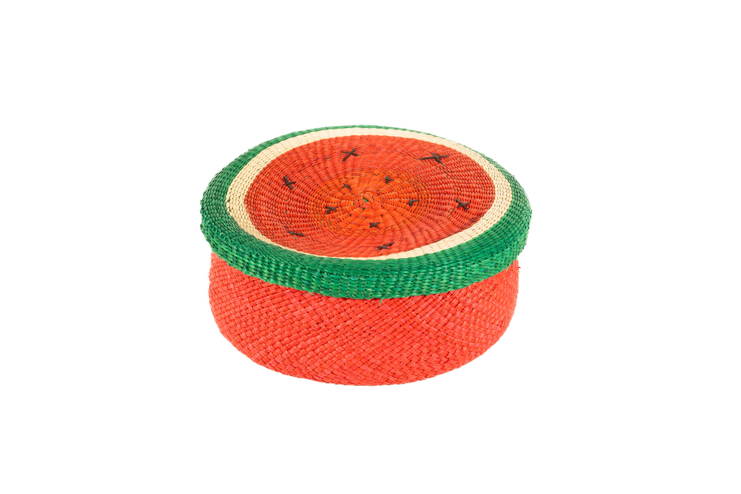 Iraca Palm Bread or Tortilla Basket with Lid
