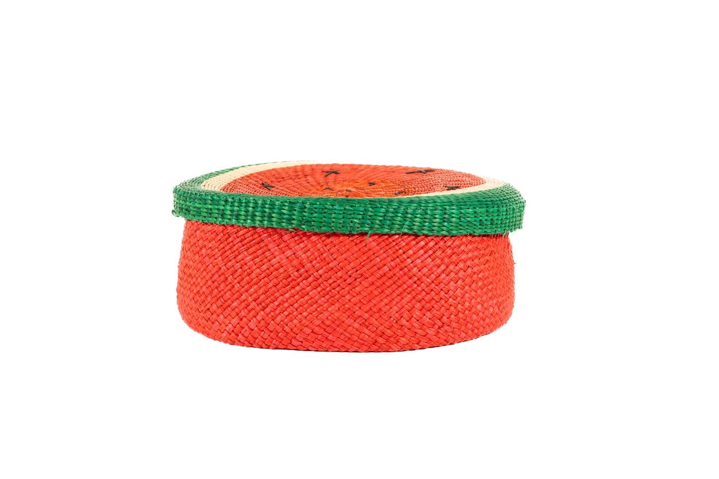 Iraca Palm Bread or Tortilla Basket with Lid