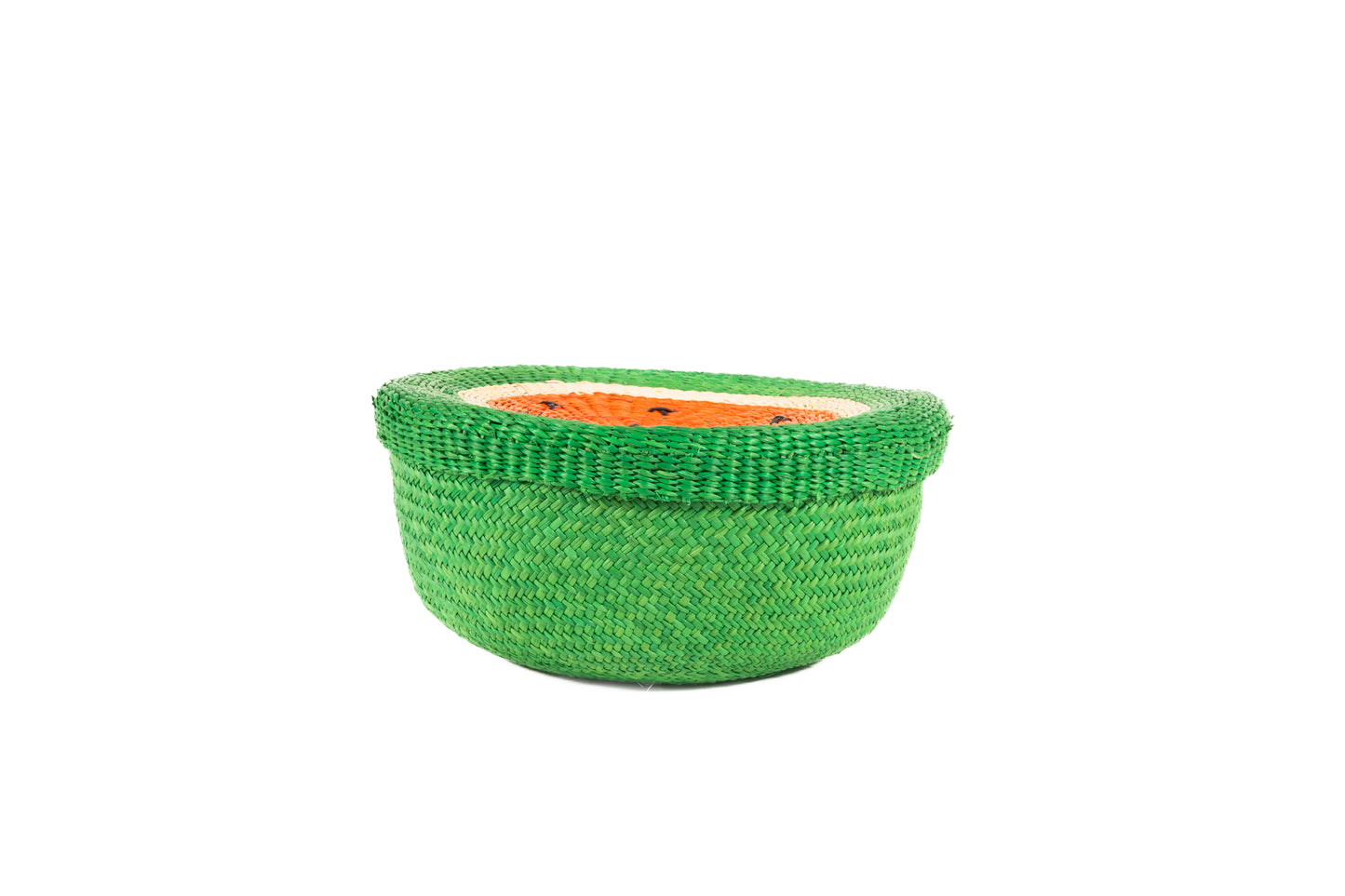 Iraca Palm Bread or Tortilla Basket with Lid Small