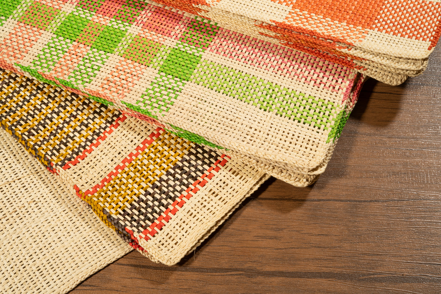 Iraca Handwoven Rectangular Placemats (Set of 6) - Artisan Colombian Designer Collection